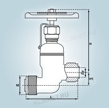 Клапан невозвратно-запорный штуцерный сальниковый, Ду-15, Ру-40, ч.522-01.501-01, материал: бронза - Вид 6