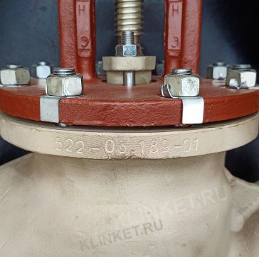 Клапан невозвратно-запорный фланцевый сальниковый, Ду-125, Ру-10, ч.522-03.189-01, материал: бронза - Вид 2