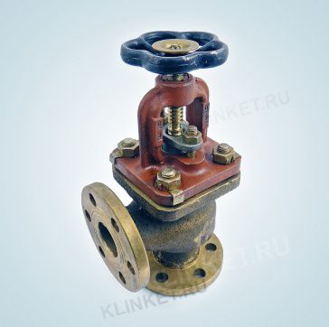 Клапан запорный фланцевый сальниковый, Ду-40, Ру-10, ч.521-03.499, материал: бронза - Вид 2