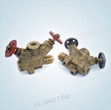 Клапан для манометра штуцерный сальниковый, Ду-6, Ру-100, ч.521-02.009-02, материал: бронза, латунь - Вид 4