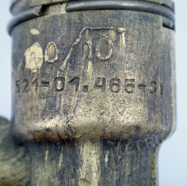 Клапан запорный штуцерный сальниковый, Ду-10, Ру-40, ч.521-01.465-01, материал: бронза - Вид 3
