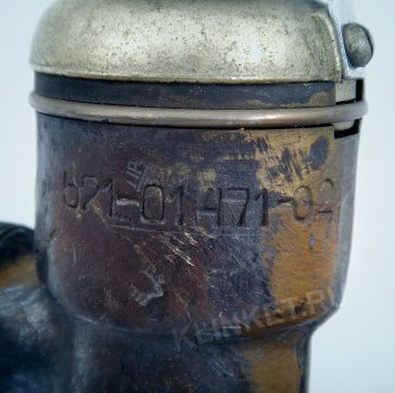Клапан запорный штуцерный сальниковый, Ду-15, Ру-40, ч.521-01.471-02, материал: латунь - Вид 3