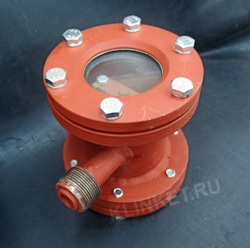Фонарь смотровой штуцерный с крылаткой, Ду-15, Ру-16, ч.598-56.СБ, 598-03.085-03, материал: сталь - Вид 1